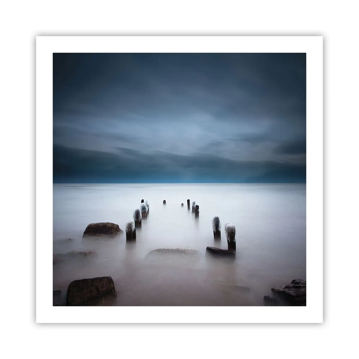 Poster - Nachdenklicher See - 60x60 cm