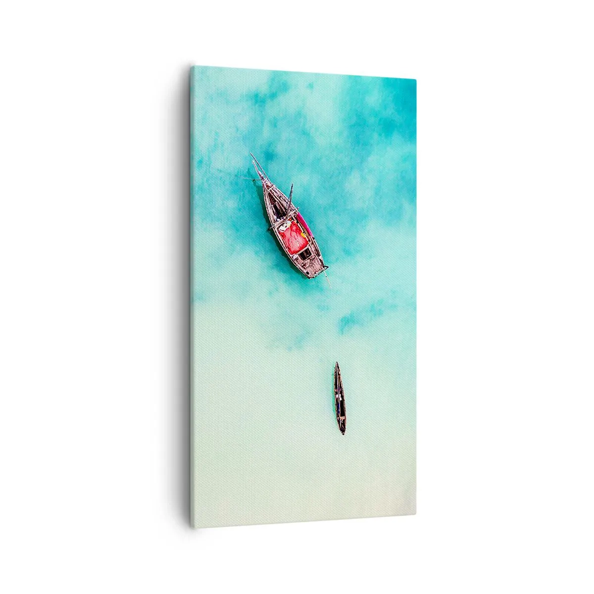 Bild auf Leinwand - Leinwandbild - Denn an den Stränden von Sansibar, wenn der Wasserüberschuss ... - 55x100 cm