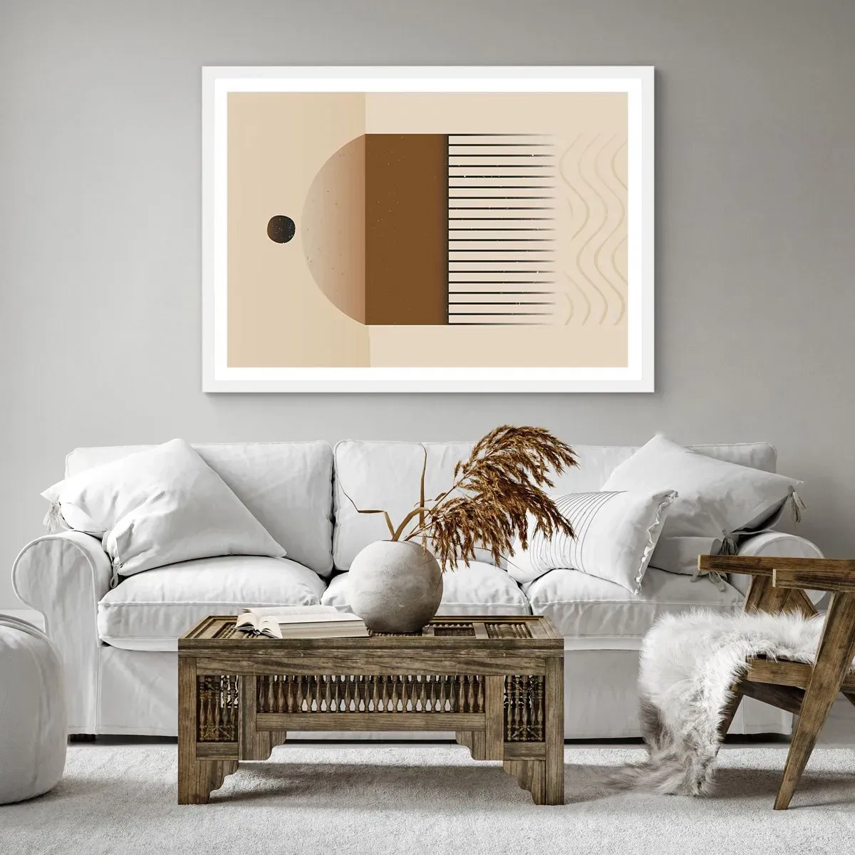 Poster in einem weißen Rahmen - Verschiedene Staaten - 70x50 cm