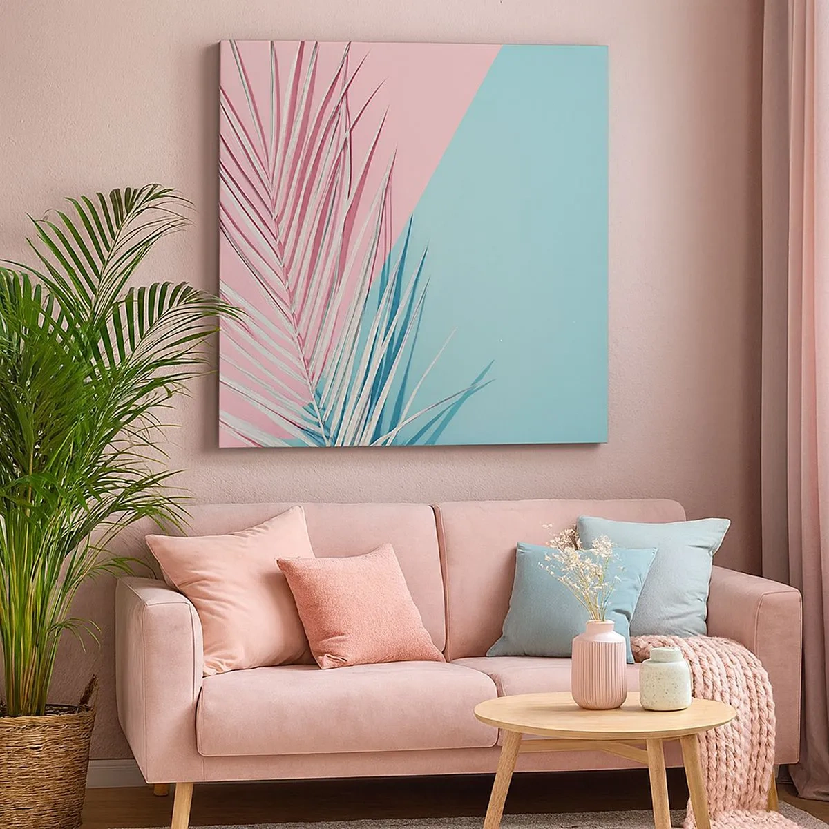 Bild auf Leinwand - Leinwandbild - Tropischer Eindruck - 30x30 cm