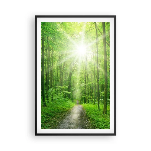 Poster in einem schwarzem Rahmen - Die grüne Kathedrale - 61x91 cm