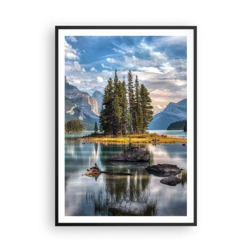 Poster in einem schwarzem Rahmen - An dem tollen und sauberen Wasser ... - 70x100 cm