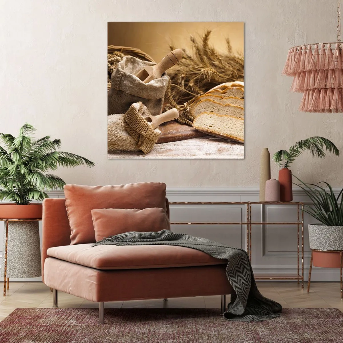 Bild auf Leinwand - Leinwandbild - Wie mit einem Messer geschnitten - 70x70 cm