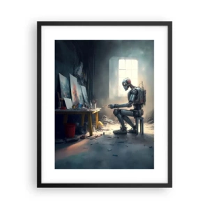 Poster in einem schwarzem Rahmen - Schöpfungsakt - 40x50 cm