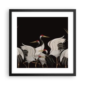 Poster in einem schwarzem Rahmen - Vogelsachen - 40x40 cm