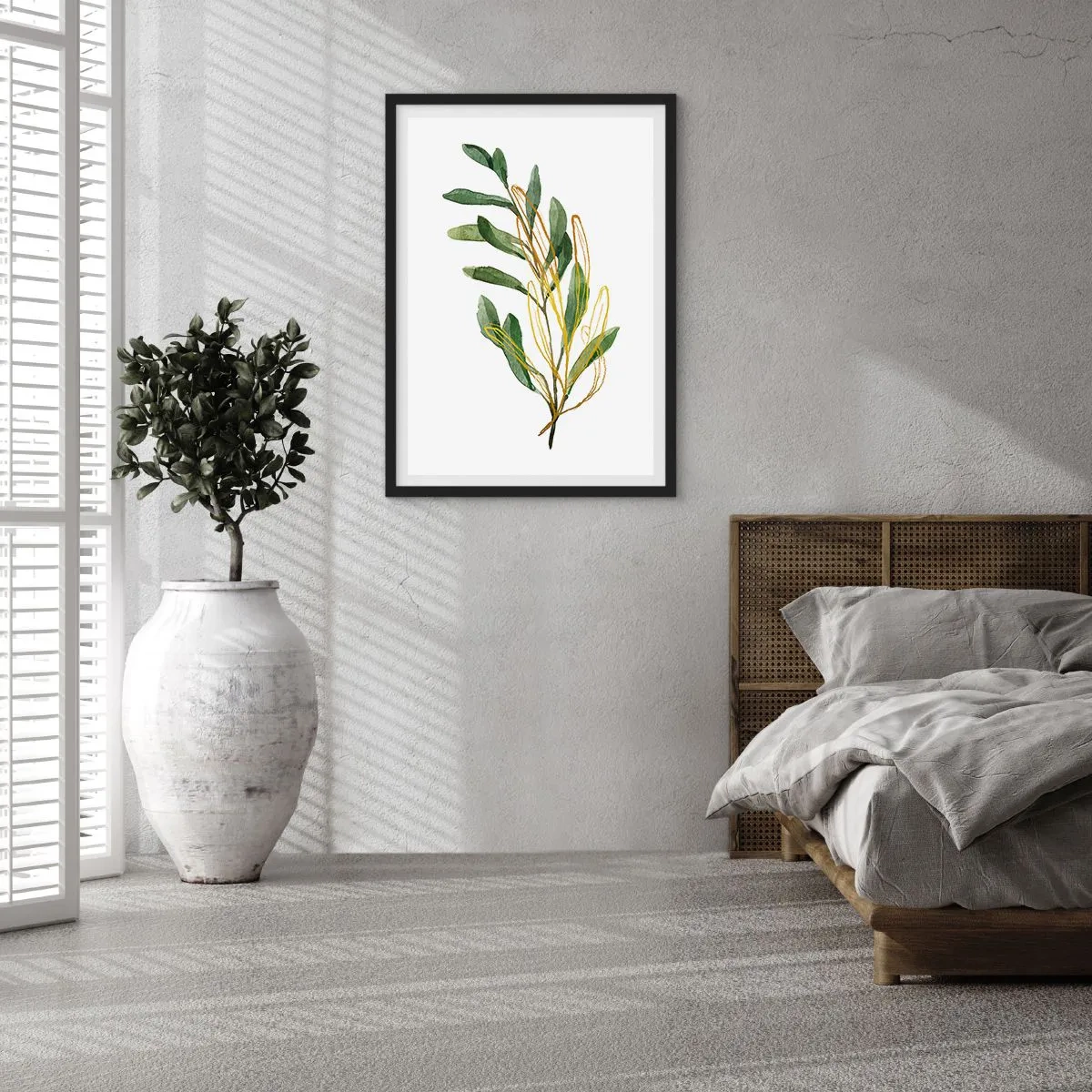 Poster in einem schwarzem Rahmen - Alles was gut ist - 61x91 cm