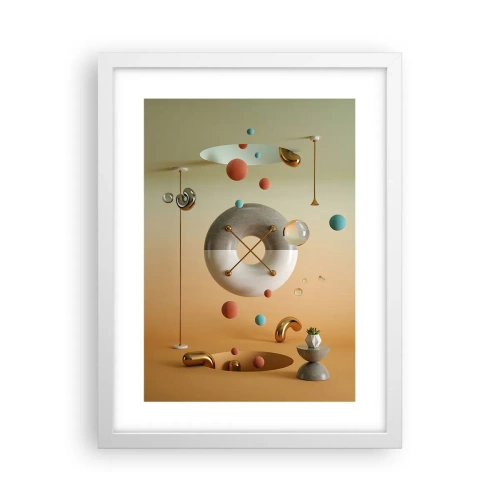 Poster in einem weißen Rahmen - Alles kann passieren - 30x40 cm