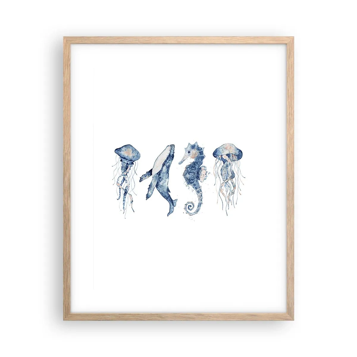 Poster in einem Rahmen aus heller Eiche - Meereswunder - 40x50 cm