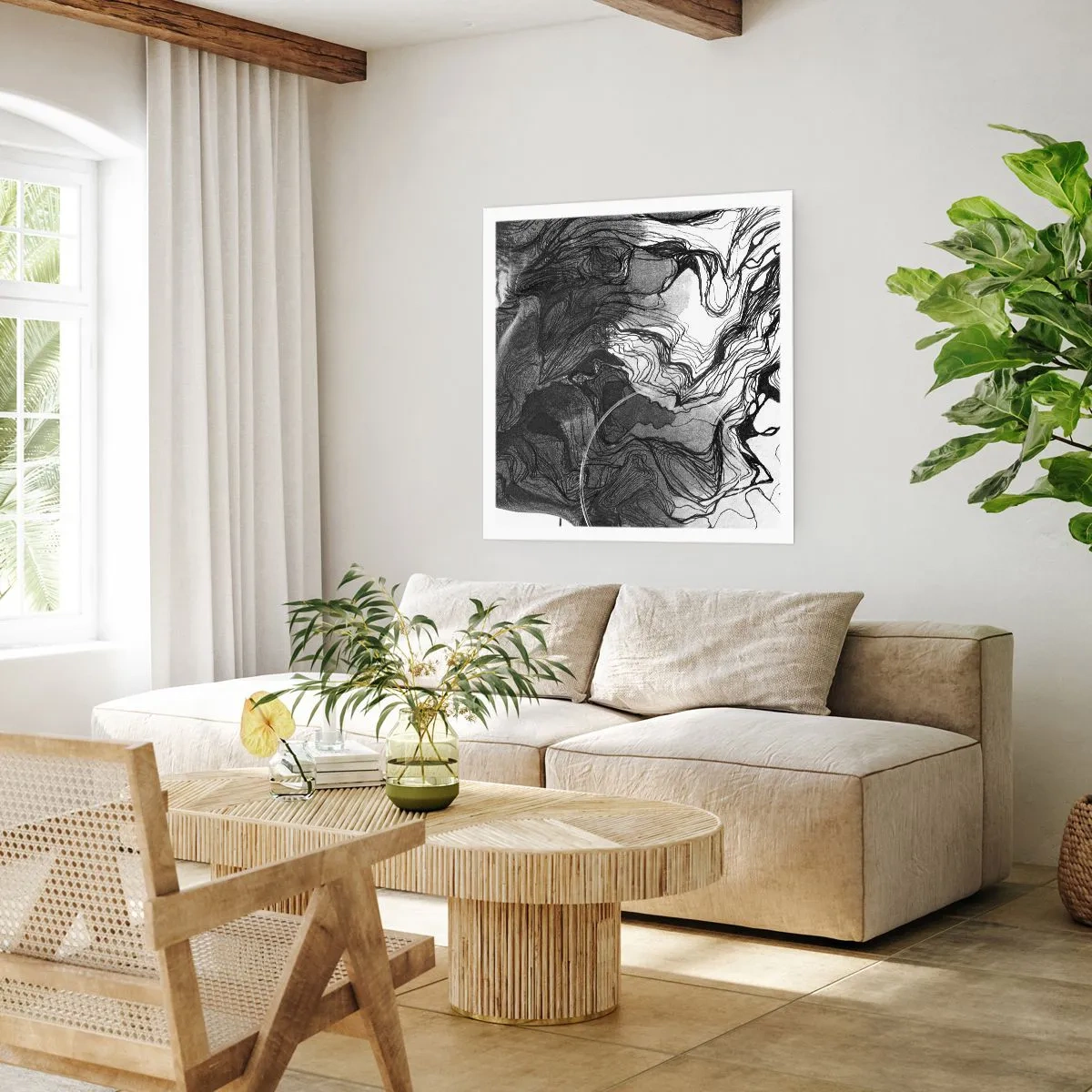 Poster - Verstrickt in Träume - 40x40 cm