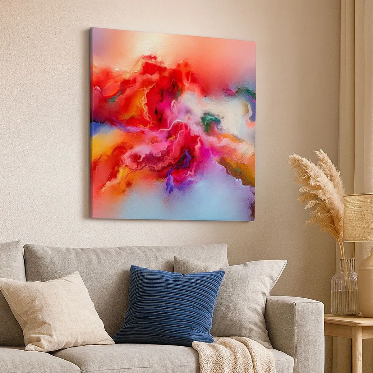 Bild auf Leinwand - Leinwandbild - Wie man Träume fängt - rauchen - 30x30 cm