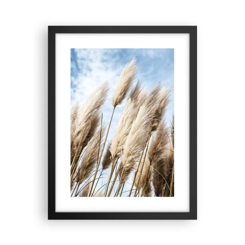 Poster in einem schwarzem Rahmen - Sonnige und windige Liebkosungen - 30x40 cm