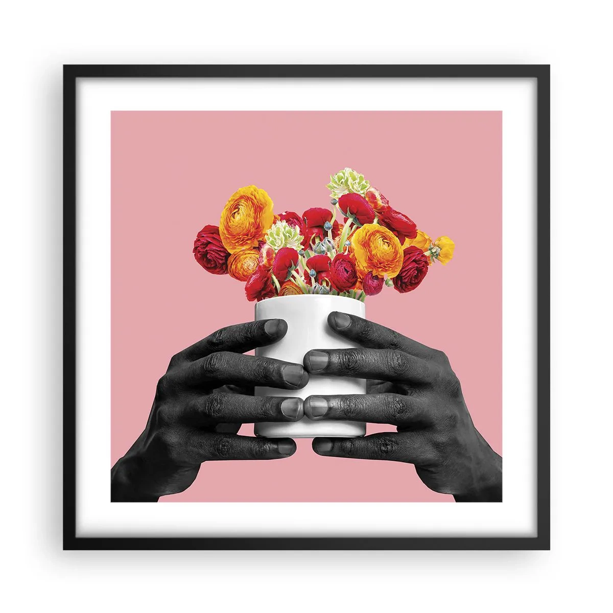 Poster in einem schwarzem Rahmen - Die Apotheose des Lebens - 50x50 cm