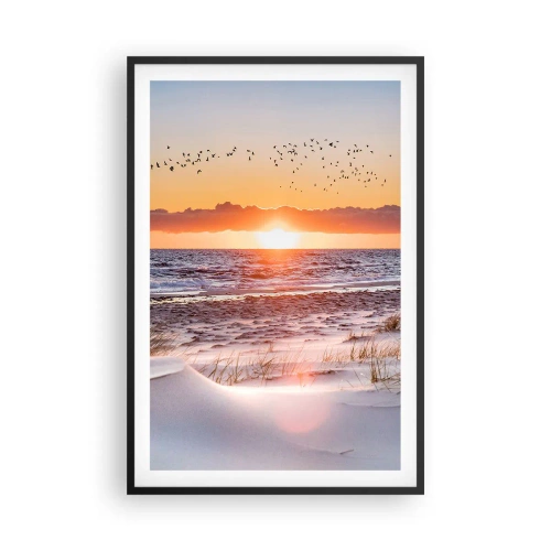 Poster in einem schwarzem Rahmen - Horizontale Landschaft - 61x91 cm