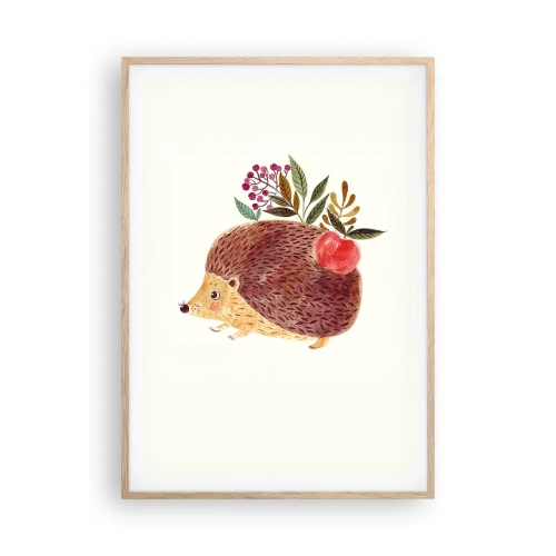 Poster in einem Rahmen aus heller Eiche - Und dann magst du mich schon - 70x100 cm