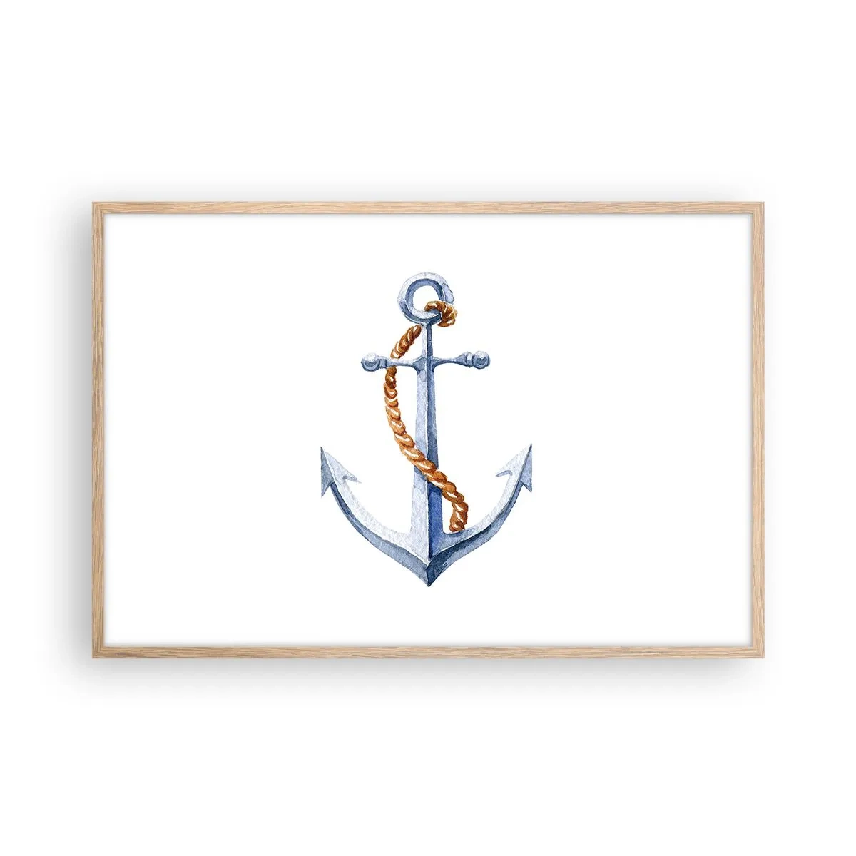 Poster in einem Rahmen aus heller Eiche - Ahoi Abenteuer! - 91x61 cm