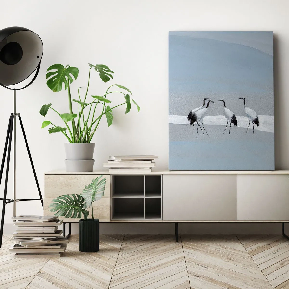 Bild auf Leinwand - Leinwandbild - Nach einem heißen Tag - 55x100 cm