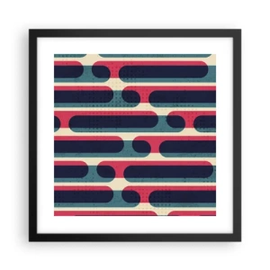 Poster in einem schwarzem Rahmen - In die Tiefe und vorwärts - 40x40 cm