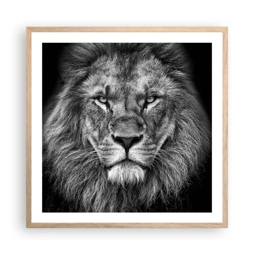 Poster in einem Rahmen aus heller Eiche - Im Krönungsgewand - 60x60 cm