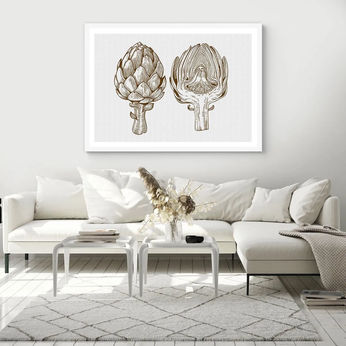 Poster in einem weißen Rahmen - Anatomie-Lektion - 91x61 cm