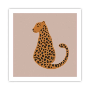 Poster - Leopardenmuster ist ein modisches Muster - 60x60 cm