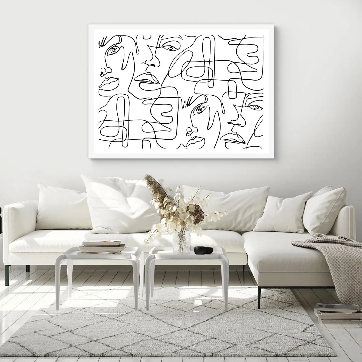 Poster in einem weißen Rahmen - In verworrenen Gefühlen - 50x40 cm