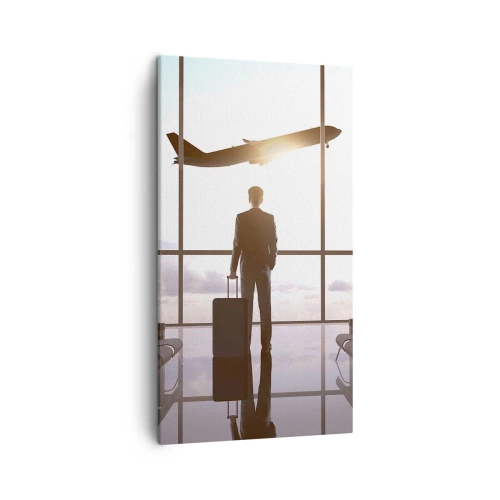 Bild auf Leinwand - Leinwandbild - Du hast Zeit, lass dir Zeit - 45x80 cm