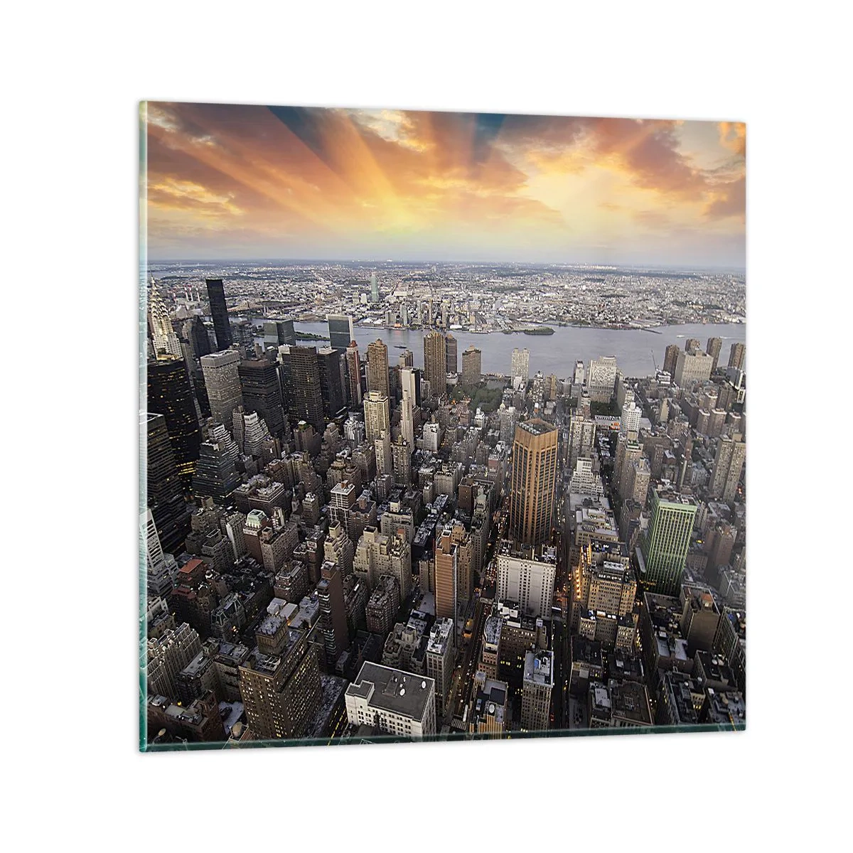 Glasbild - Bild auf glas - Das schlagende Herz unserer Zeit - 30x30 cm