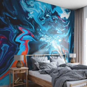 Fototapete Standard Eco - Reise ins Zentrum des Himmels - Abstraktion, Stück, Modernes Muster - 350x256 cm