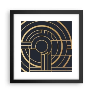 Poster in einem schwarzem Rahmen - Wendungen der Dinge - 30x30 cm
