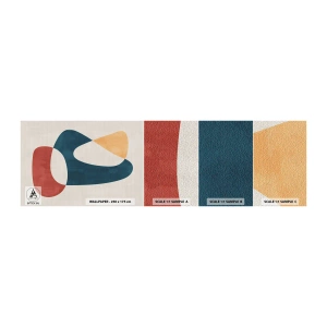 Fototapeten Muster Selbstklebend Deluxe Sticker - Einflüsse und Metamorphosen - Stück, Formen, Minimalistisch - 100x30 cm