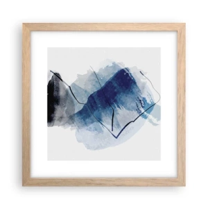 Poster in einem Rahmen aus heller Eiche - Eisberg - 30x30 cm