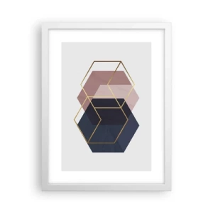 Poster in einem weißen Rahmen - Die Kraft der Einfachheit - 30x40 cm