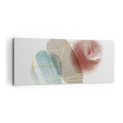 Bild auf Leinwand - Leinwandbild - Korallen des Weltraums - 100x40 cm