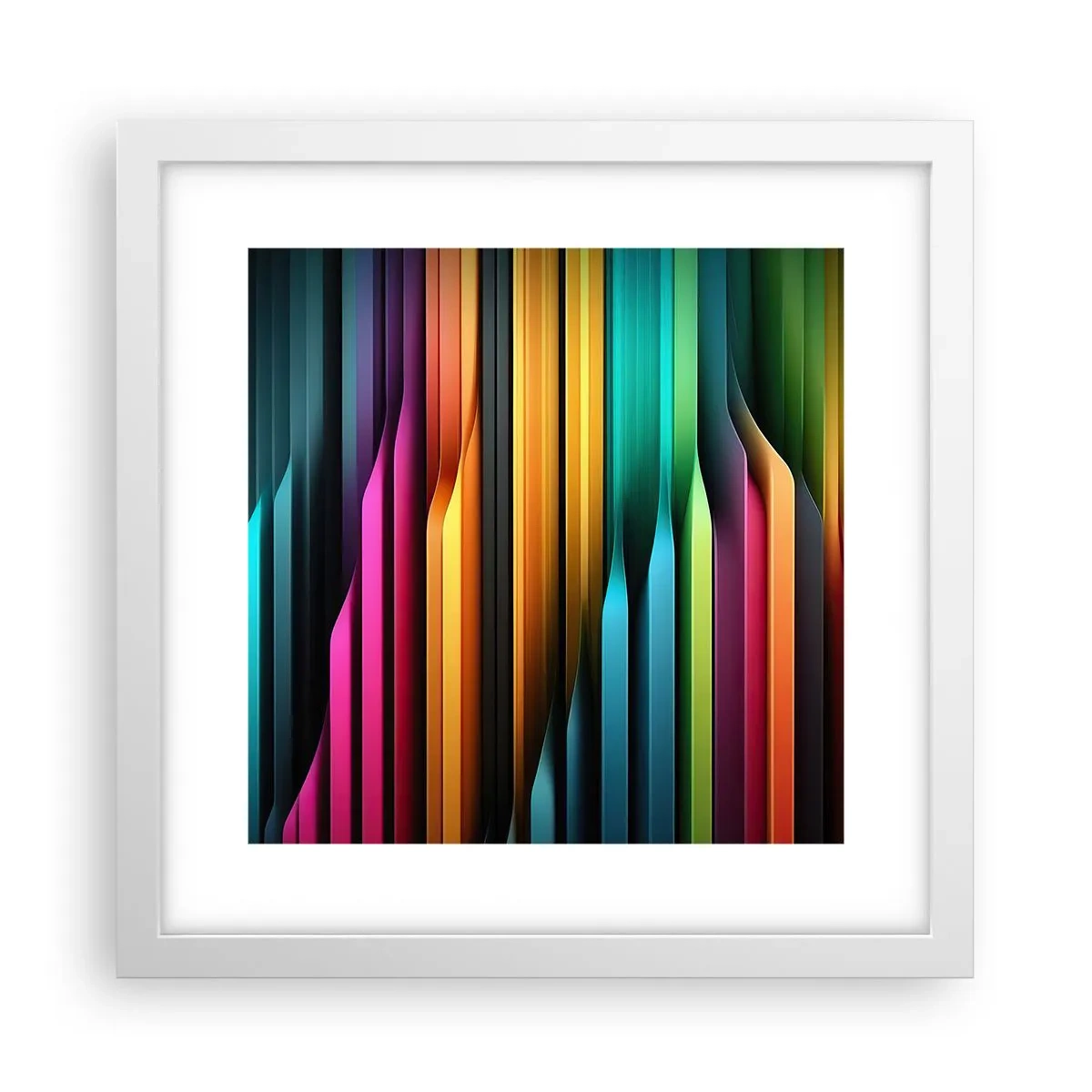 Poster in einem weißen Rahmen - Lichtorgan - 30x30 cm