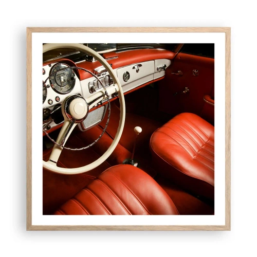 Poster in einem Rahmen aus heller Eiche - Luxus im Vintagestil - 60x60 cm