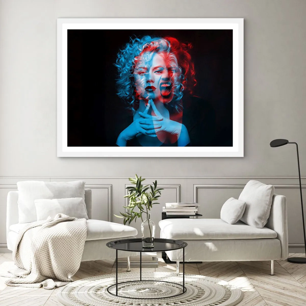 Poster in einem weißen Rahmen - Alter Ego - 40x30 cm