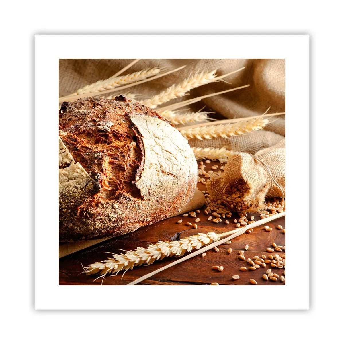 Poster - Appetitanregend, duftend, knackig - 40x40 cm