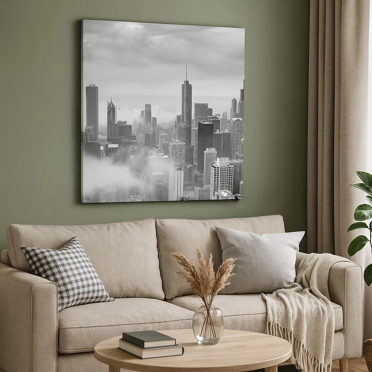 Bild auf Leinwand - Leinwandbild - Amerikanische Landschaft - 30x30 cm