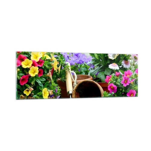 Glasbild - Bild auf glas - Zosias Garten - 90x30 cm