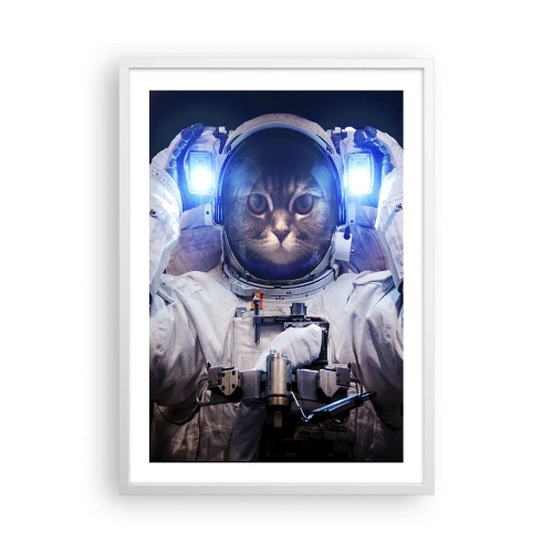 Poster in einem weißen Rahmen - Houston, du hast ein Problem - 50x70 cm