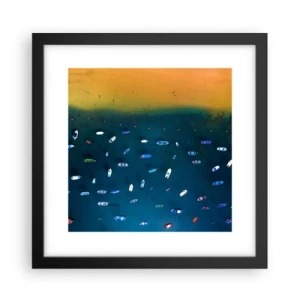 Poster in einem schwarzem Rahmen - Feiertagsspiel - 30x30 cm