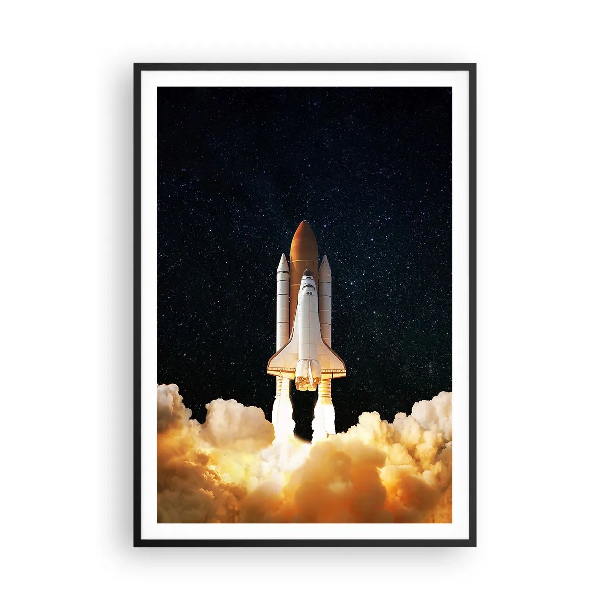 Poster in einem schwarzem Rahmen - Ad Astra! - 70x100 cm