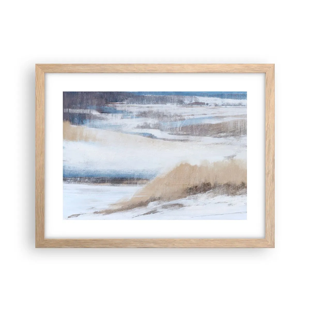 Poster in einem Rahmen aus heller Eiche - Winterkomposition - 40x30 cm