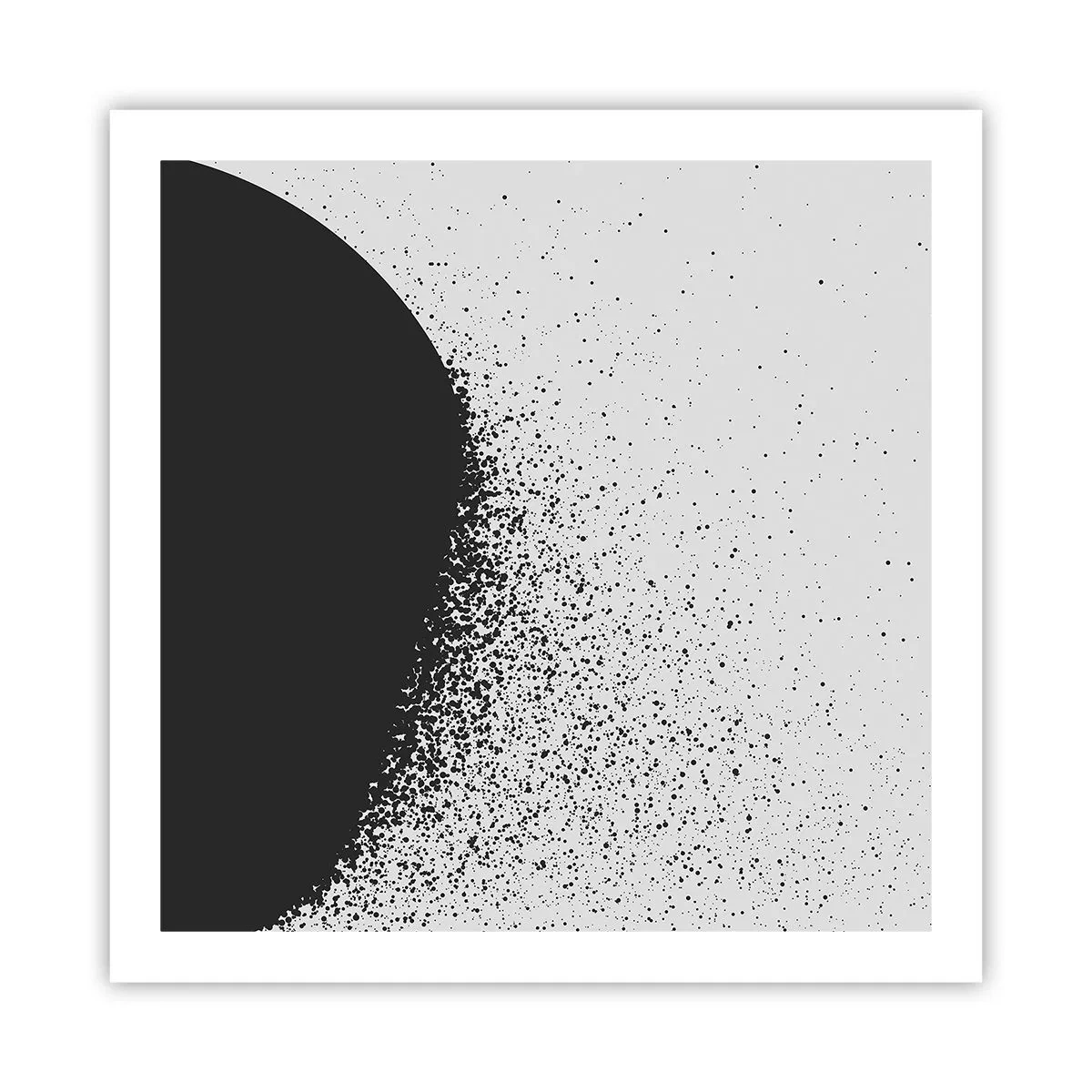 Poster - Bewegung von Molekülen - 60x60 cm