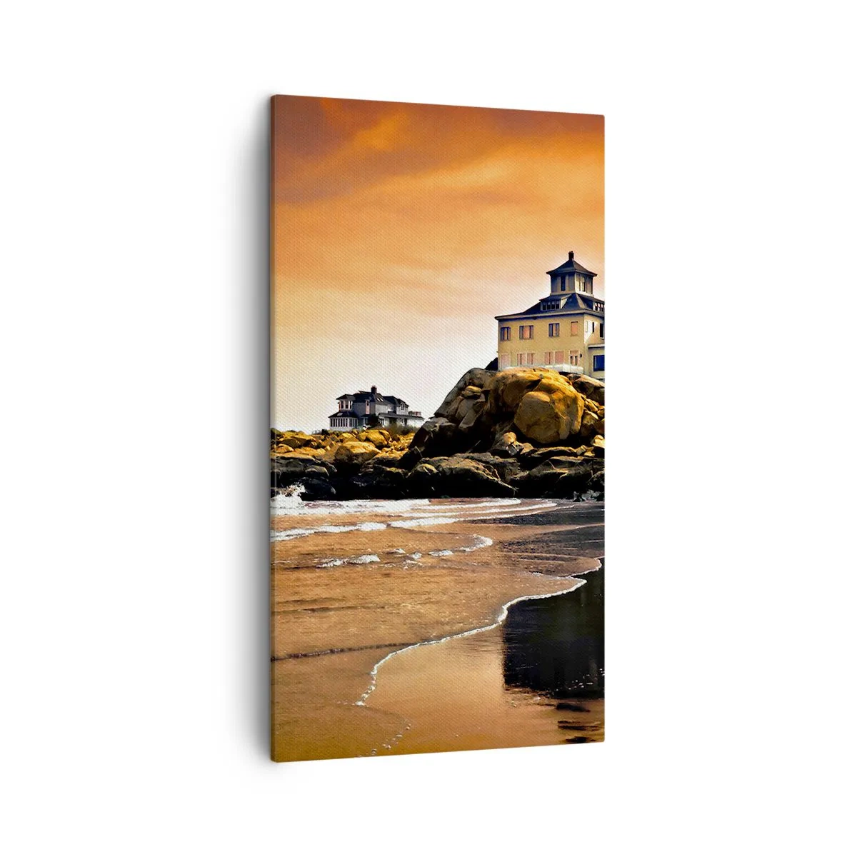 Bild auf Leinwand - Leinwandbild - Eleganz der Westküste - 45x80 cm