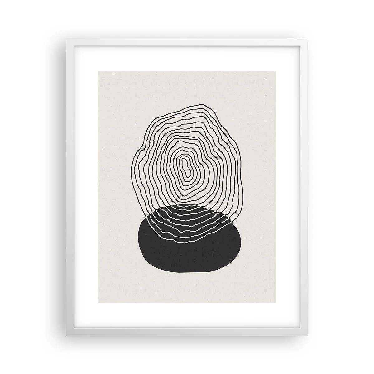 Poster in einem weißen Rahmen - Dauer und Schwingung - 40x50 cm