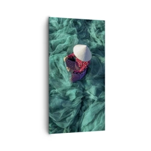 Bild auf Leinwand - Leinwandbild - In einem Meer aus Netzen - 65x120 cm