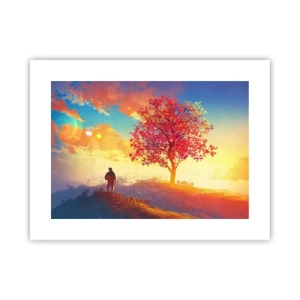 Poster - Pilger am Ziel - 40x30 cm