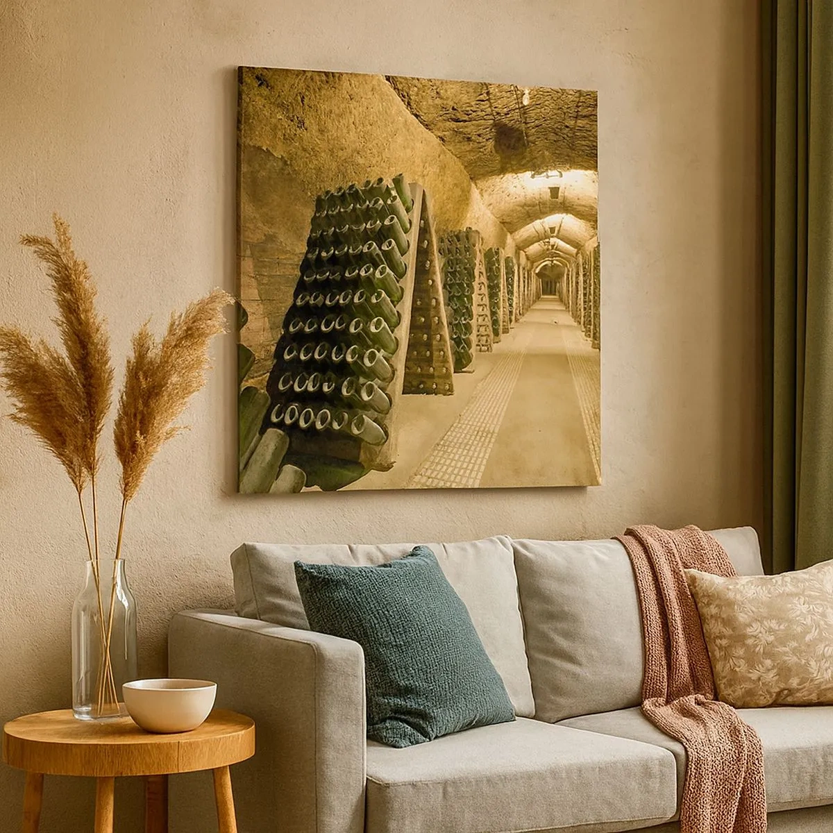 Bild auf Leinwand - Leinwandbild - Die Geburt des Geschmacks - 30x30 cm