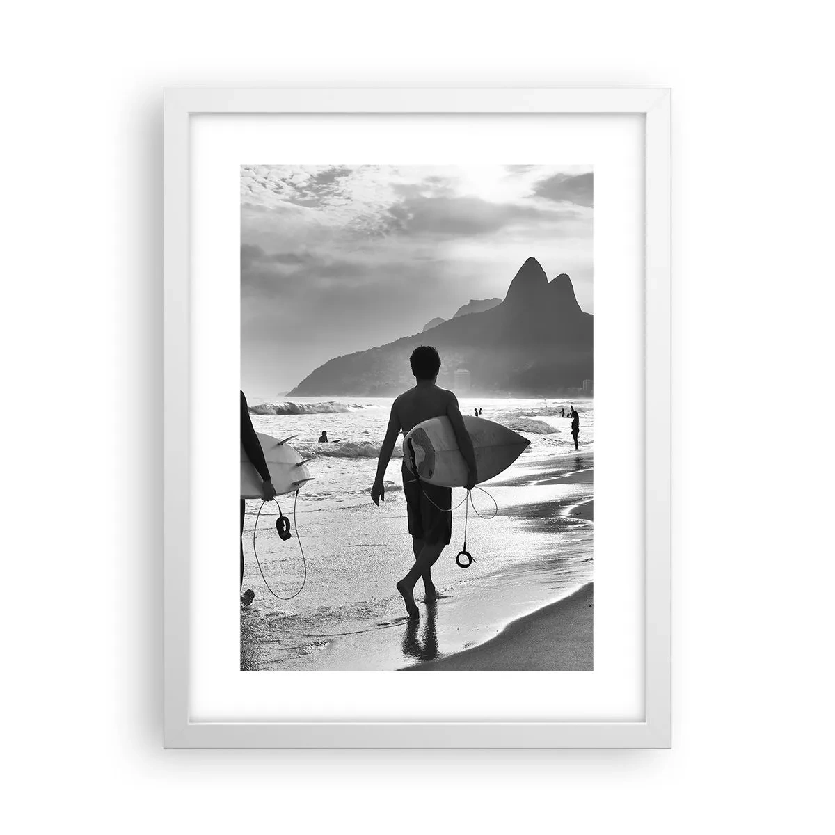 Poster in einem weißen Rahmen - Single-Wave-Samba - 30x40 cm